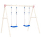 Schommelzitjes 2 st met touwen 37x15 cm polyetheen blauw