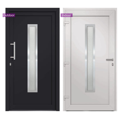 Voordeur 98x208 cm antraciet