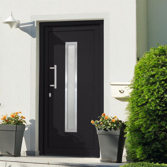 Voordeur 98x208 cm antraciet