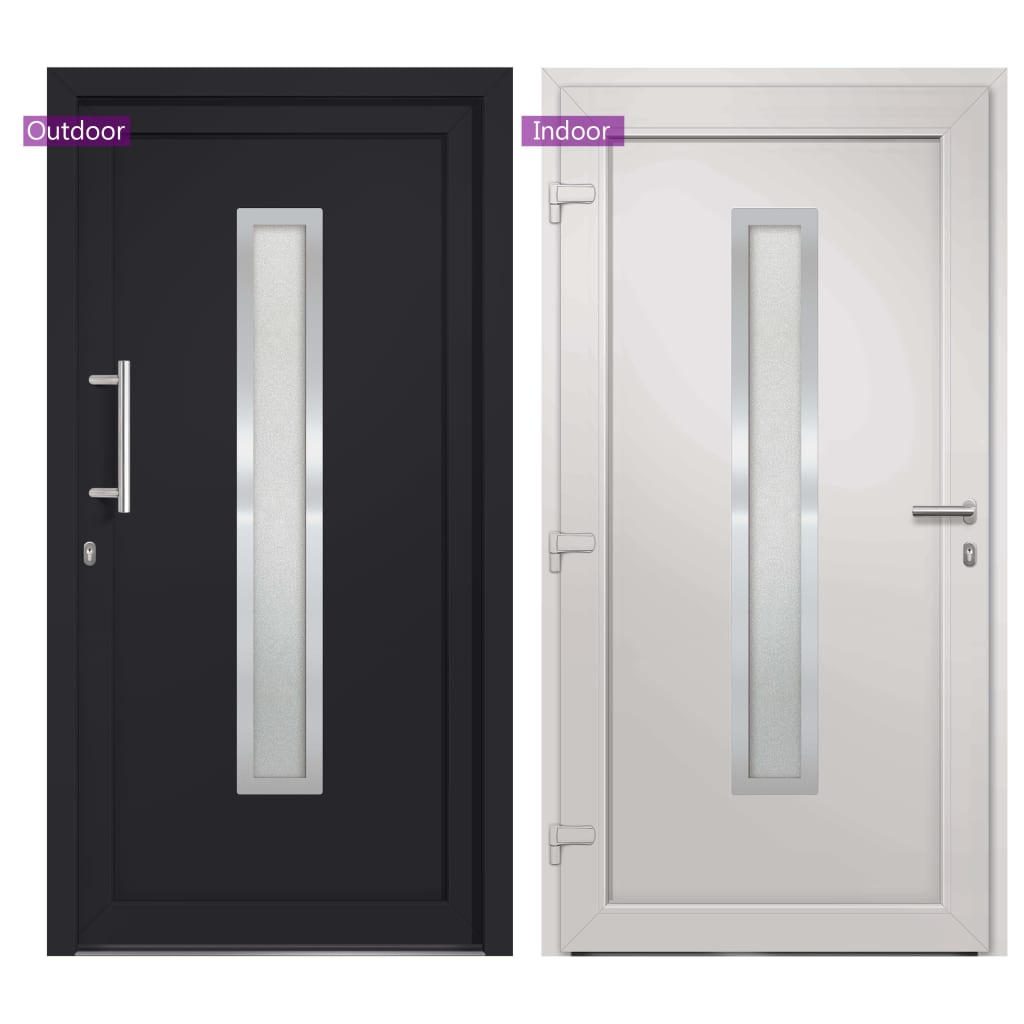 Voordeur 108x208 cm antraciet