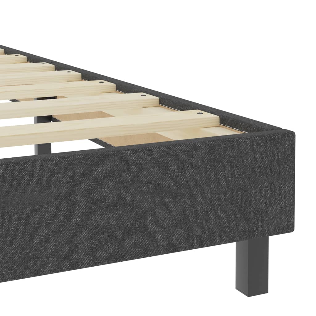 Boxspringframe stof grijs 80x200 cm