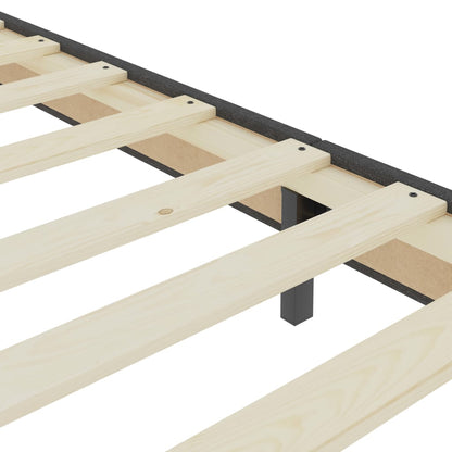 Boxspringframe stof grijs 80x200 cm