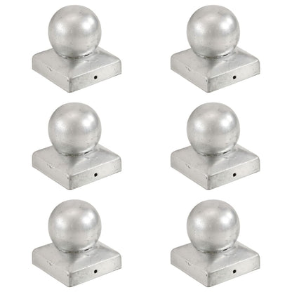 Paalkappen Bol Gegalvaniseerd 71 x 71 mm Metaal