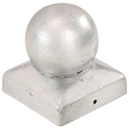 Paalkappen Bol Gegalvaniseerd 71 x 71 mm Metaal