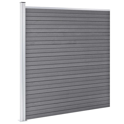 Schuttingset 9 Vierkant En 1 Schuin 1657X186 Cm Hkc Grijs