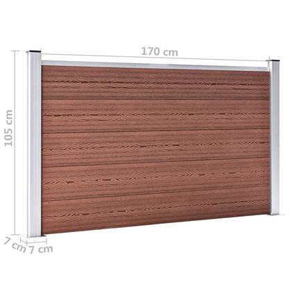 Schutting 353x106 cm HKC bruin