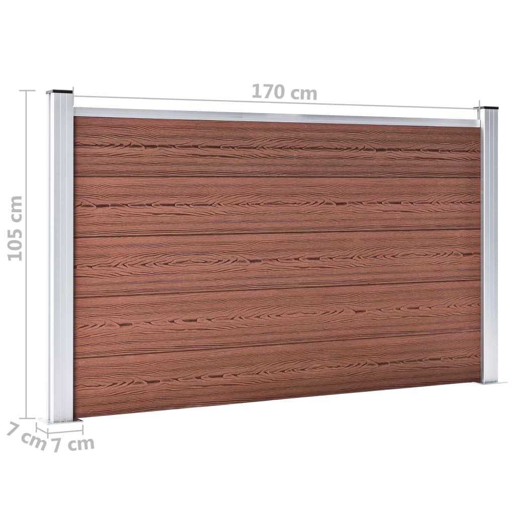 Schutting 526x106 cm HKC bruin