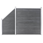 Schuttingset 1 Vierkant En 1 Schuin 273X186 Cm Hkc Grijs