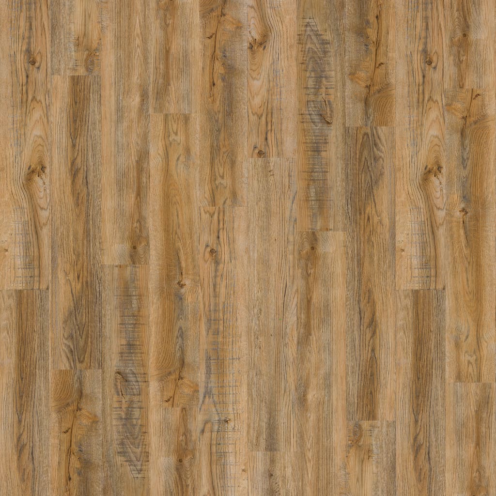 Wallart Planken Hout-Look Gerecycled Eikenhout 15 Vintagebruin