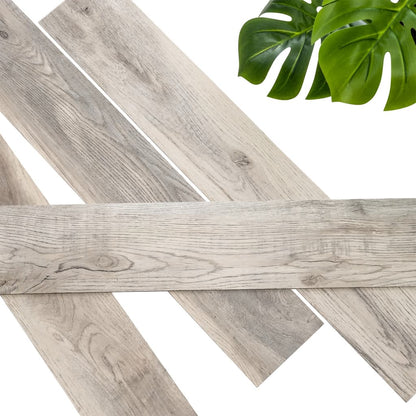 Wallart Planken Hout-Look Schuurhout Eiken Whitewash 15 Waswit