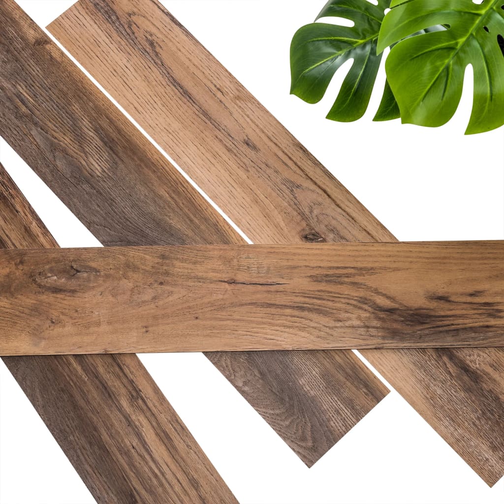 Wallart Planken Hout-Look Schuurhout Eiken 15 Omberbruin