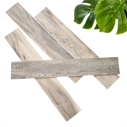 Wallart Planken Hout-Look Schuurhout Eiken Whitewash Wit