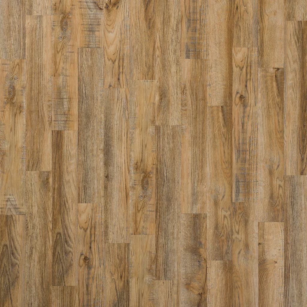 Wallart Planken Hout-Look Gerecycled Eikenhout Vintagebruin
