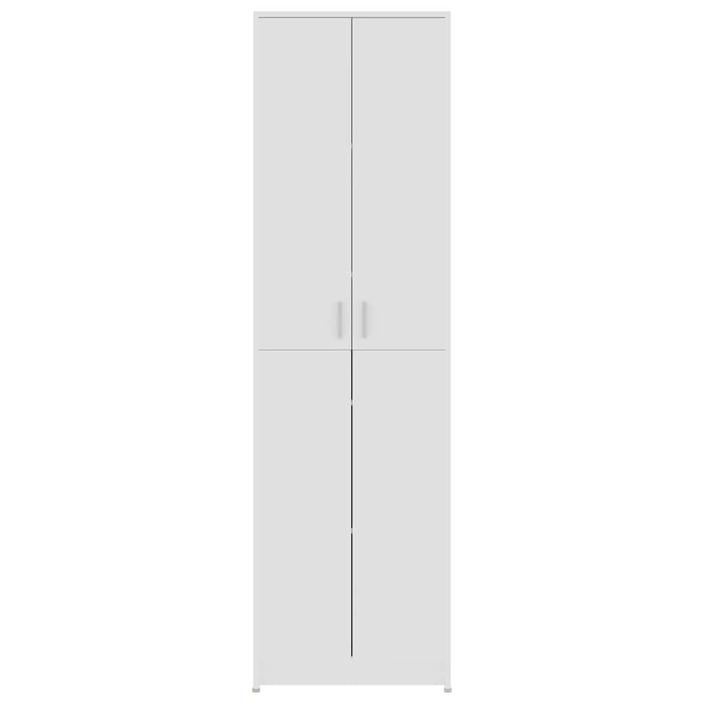 Gangkast 55x25x189 cm bewerkt hout wit