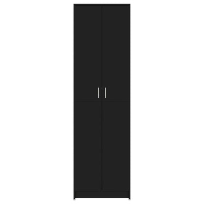 Gangkast 55x25x189 cm bewerkt hout zwart