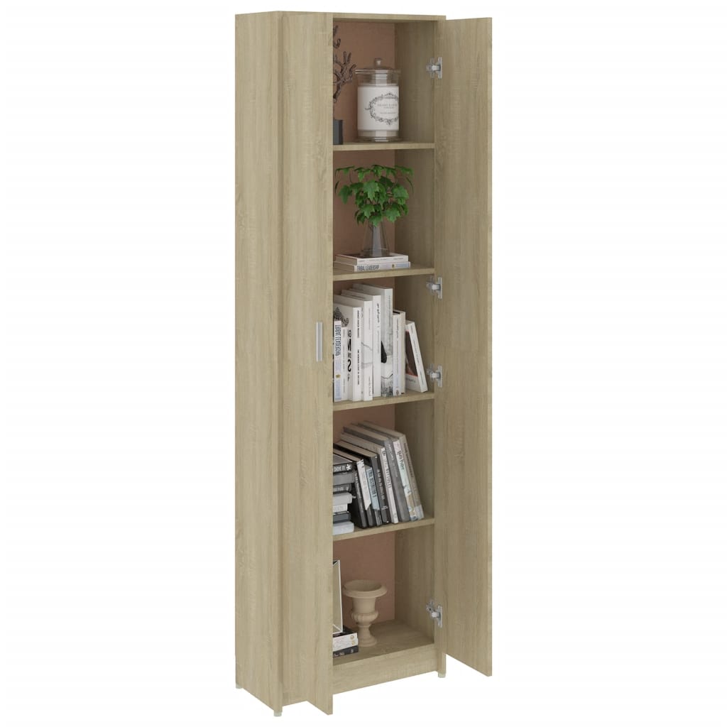 Gangkast 55x25x189 cm bewerkt hout sonoma eikenkleurig