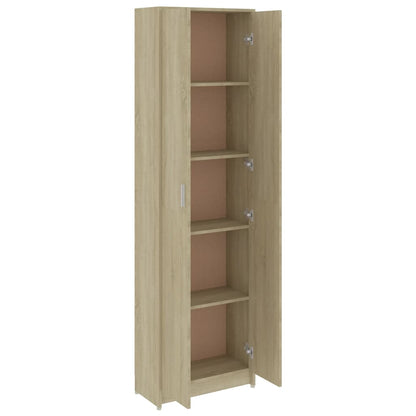 Gangkast 55x25x189 cm bewerkt hout sonoma eikenkleurig