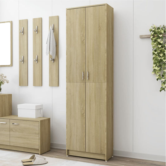Gangkast 55x25x189 cm bewerkt hout sonoma eikenkleurig