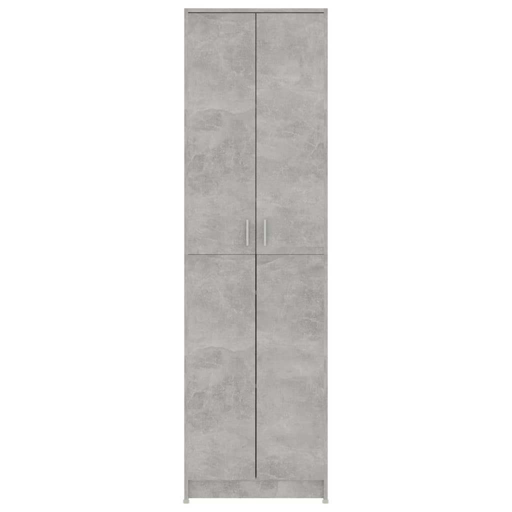 Gangkast 55x25x189 cm bewerkt hout betongrijs