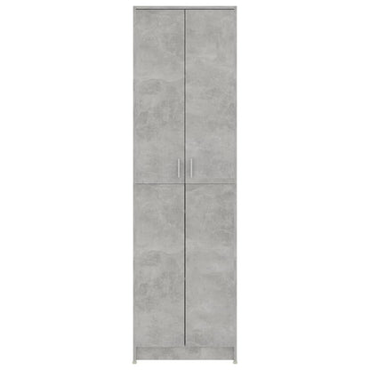 Gangkast 55x25x189 cm bewerkt hout betongrijs