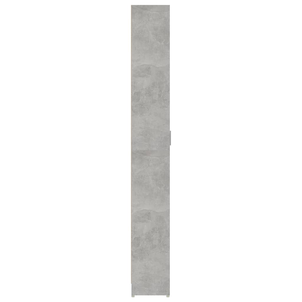 Gangkast 55x25x189 cm bewerkt hout betongrijs