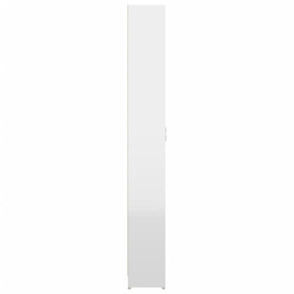 Gangkast 55x25x189 cm bewerkt hout hoogglans wit