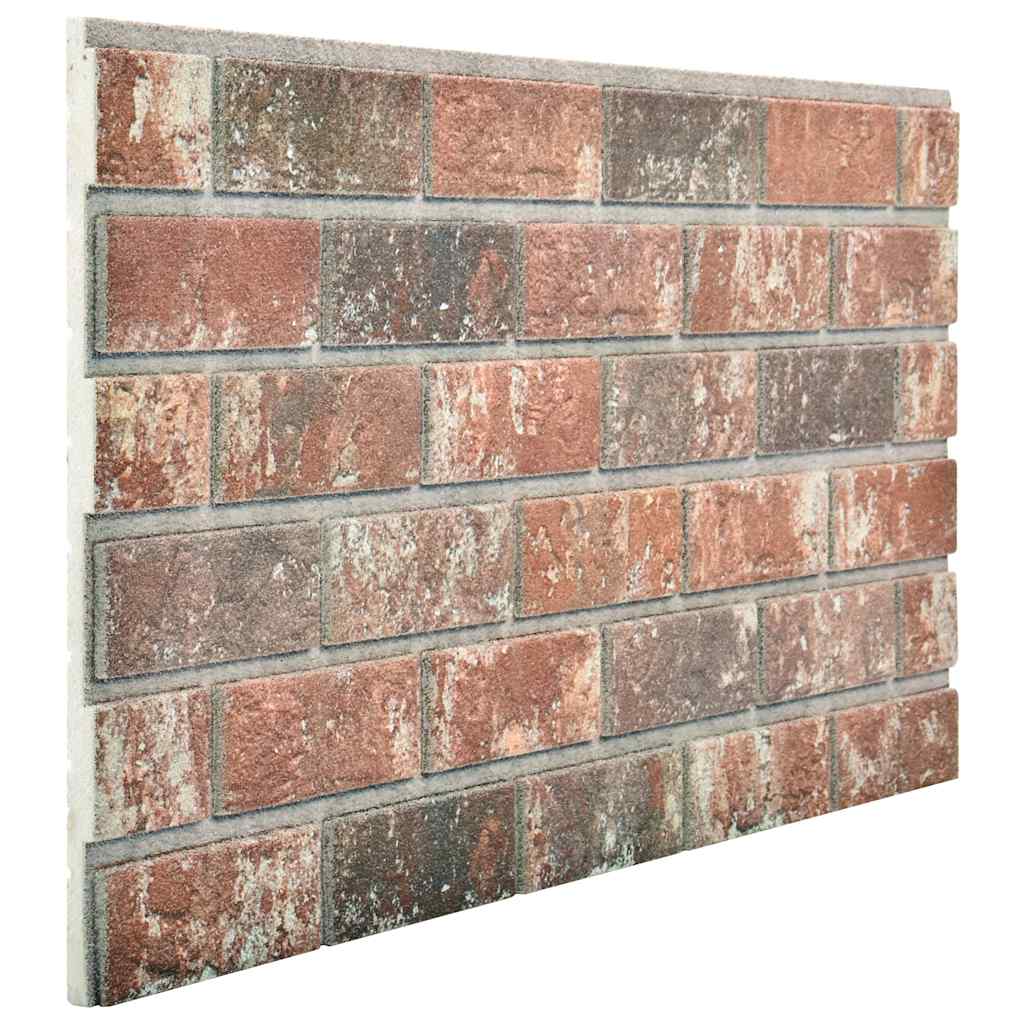 Wandpanelen 3D E En Grijze Baksteen Eps Donkerbruin en grijs
