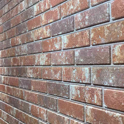 Wandpanelen 3D E En Grijze Baksteen Eps Donkerbruin en grijs