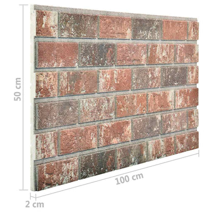 Wandpanelen 3D E En Grijze Baksteen Eps Donkerbruin en grijs