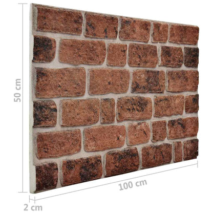 Wandpanelen 3D Donkerbruine Baksteen Eps brown brick