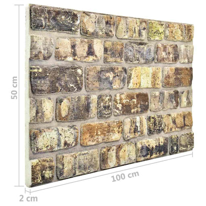 Wandpanelen 3D Meerkleurige Baksteen Eps Multikleur