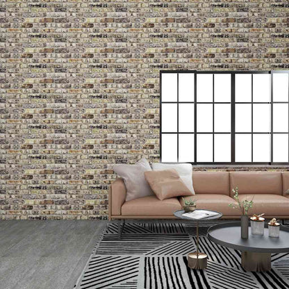 Wandpanelen 3D Meerkleurige Baksteen Eps Multikleur