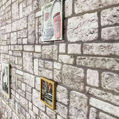 Wandpanelen 3D Grijze Baksteen Eps Grijs