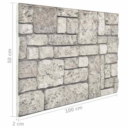 Wandpanelen 3D Grijze Baksteen Eps Grijs