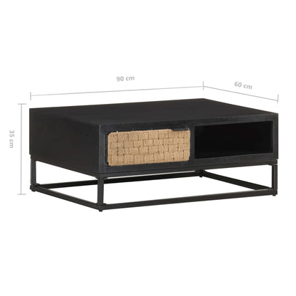 Salontafel 90x60x35 cm massief mangohout