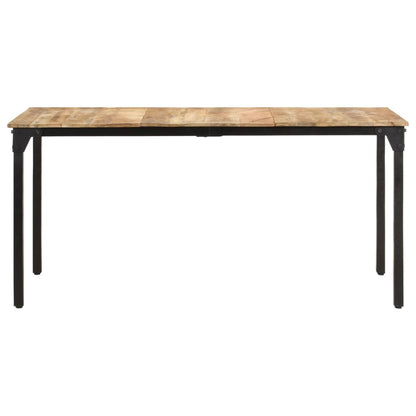 Eettafel 160x80x76 cm ruw mangohout