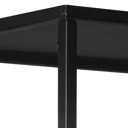 Boekenkast 60x35x180 cm ruw mangohout en ijzer