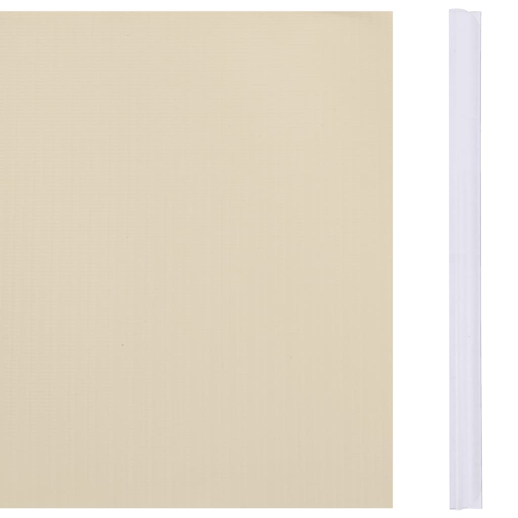 Tuinscherm 70x0,19 m PVC crèmekleurig