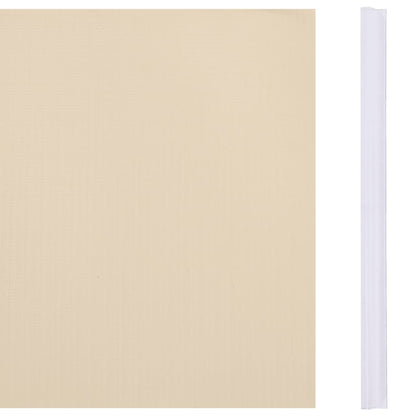 Tuinscherm 70x0,19 m PVC crèmekleurig