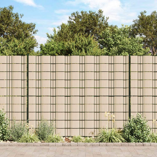 Tuinscherm 70x0,19 m PVC crèmekleurig