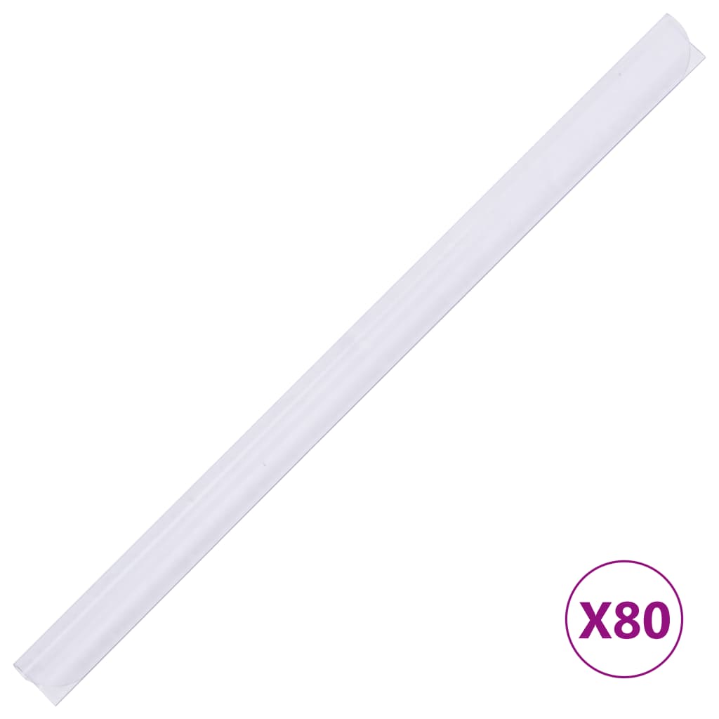 Tuinschermen 4 st 35x0,19 m PVC crèmekleurig