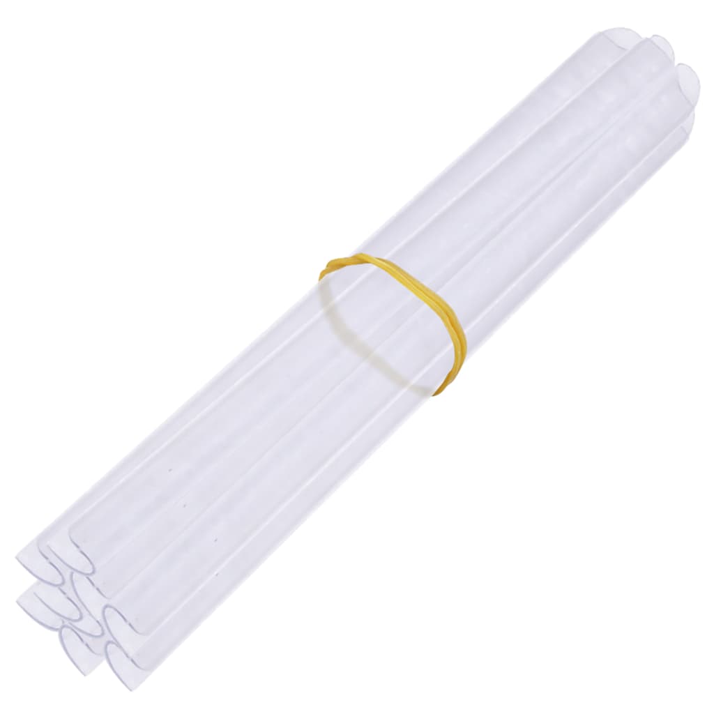 Tuinschermen 4 st 35x0,19 m PVC crèmekleurig