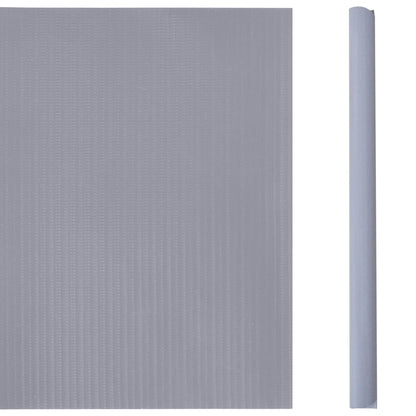 Tuinschermen 4 st 35x0,19 m PVC mat lichtgrijs