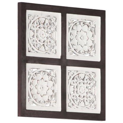 Wandpaneel Handgesneden 40X40X1,5 Cm Mdf 40 x 40 x 1.5 cm Bruin en wit
