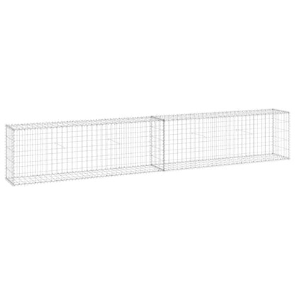 Schanskorfmuur Met Deksels Gegalvaniseerd Staal 300 x 30 x 50 cm