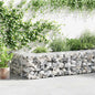 Schanskorfmuur Met Deksels Gegalvaniseerd Staal 300 x 30 x 50 cm
