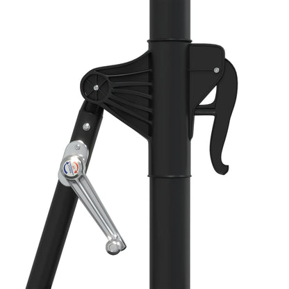 Wandparasol met LED's 300 cm bordeauxrood