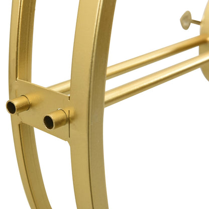 Wandklok 52 Cm Ijzer Kleurig Goud
