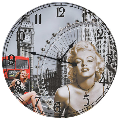 Wandklok Vintage Stijl 60 cm Multikleur