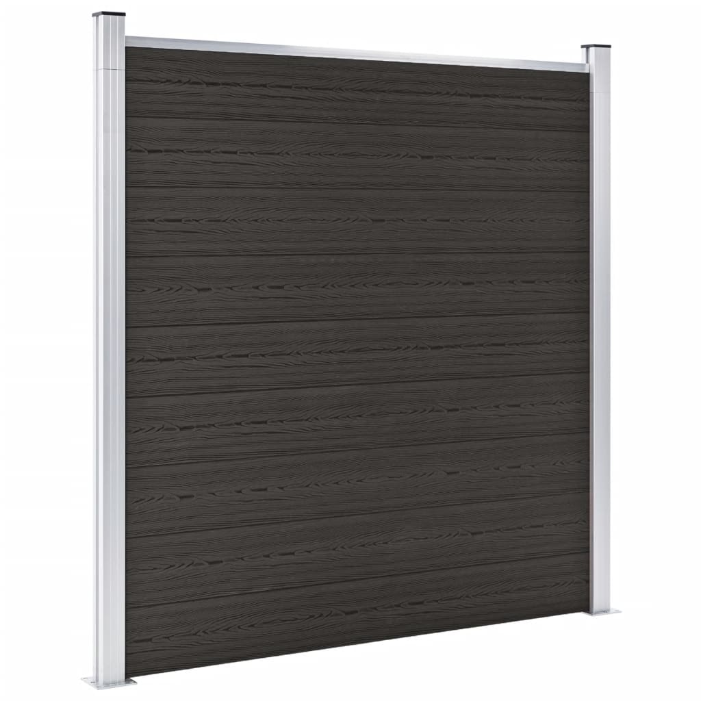 Schuttingpaneel 180x186 cm HKC zwart
